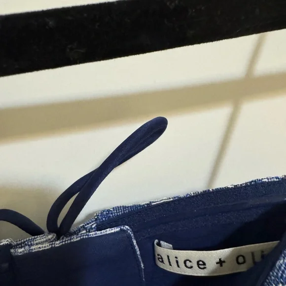 🩵New Alice + Olivia Violet Strapless A-Line Mini Dress - Picture 4 of 6